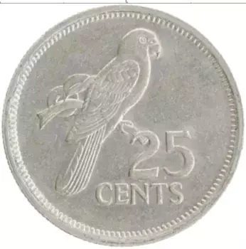 Монета 25 центов Сейшел 1982 года Медно-никель