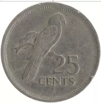 Монета 25 центов Сейшел 1982 года Медно-никель