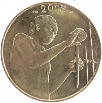 Монета 25 франков Западной Африки 2005 года Бронза