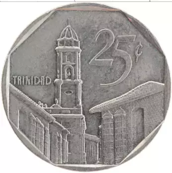 Монета 25 сентаво Кубы 1994 года Медно-никель