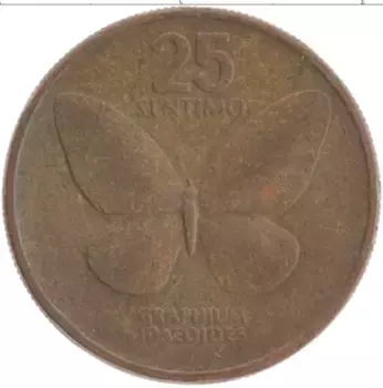 Монета 25 сентим Филиппин 1983 года Латунь Хуан Луна