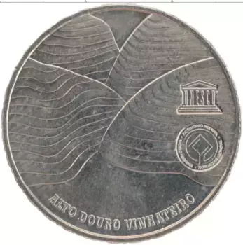 Монета 2 1/2 евро Португалии 2008 года Медно-никель Винодельческий регион Алту-Дору