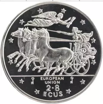 Монета 2,8 экю Гибралтара 1994 года Медно-никель Елизавета II