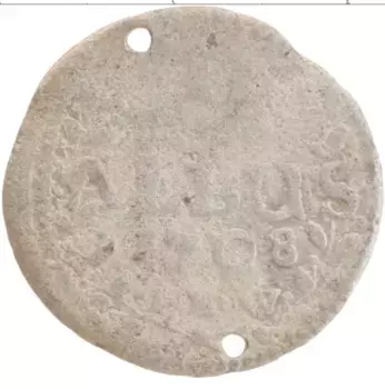 Монета 2 альбуса 1708 года Серебро IMW