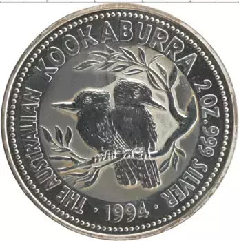 Монета 2 доллара Австралии 1994 года Серебро Елизавета II