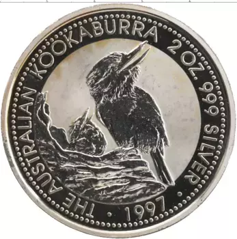 Монета 2 доллара Австралии 1997 года Серебро Елизавета II