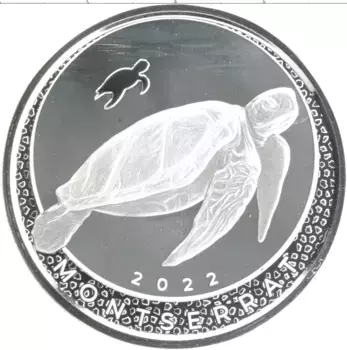 Монета 2 доллара Кариб 2022 года Серебро Елизавета II