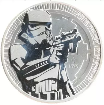 Монета 2 доллара Ниуэ 2018 года Серебро Звездные войны