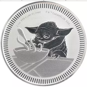 Монета 2 доллара Ниуэ 2022 года Серебро Звездные войны