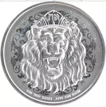 Монета 2 доллара Ниуэ 2023 года Серебро Лев