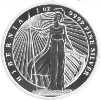 Монета 2 доллара Ниуэ 2023 года Серебро Гиберния - латинское название Ирландии