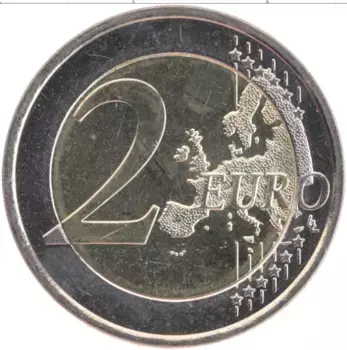 Монета 2 евро Финляндии 2013 года Биметалл 150 лет сейму