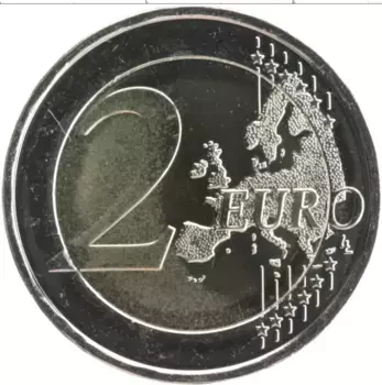 Монета 2 евро Финляндии 2023 года Биметалл Социальные и медицинские службы в Финляндии