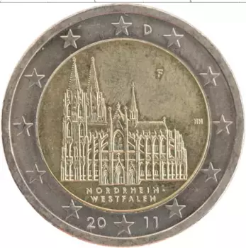 Монета 2 евро Германии 2011 года Биметалл Федеральные земли