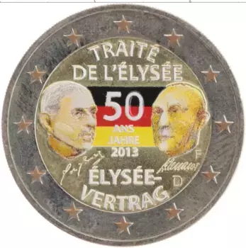 Монета 2 евро Германии 2013 года Биметалл Цветная