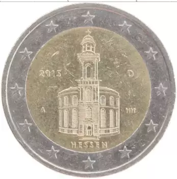 Монета 2 евро Германии 2015 года Биметалл Федеральные земли