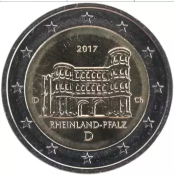 Монета 2 евро Германии 2017 года Биметалл D