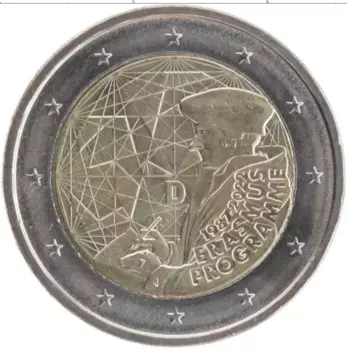 Монета 2 евро Германии 2022 года Биметалл D
