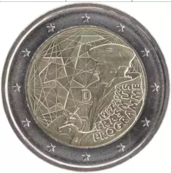 Монета 2 евро Германии 2022 года Биметалл А