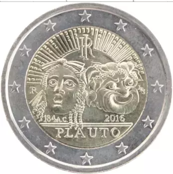 Монета 2 евро Италии 2016 года Биметалл Театр