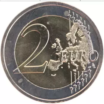 Монета 2 евро Мальты 2012 года Биметалл 10 лет введения евро