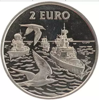 Монета 2 евро Нидерланд 1997 года Медно-никель UNUSUAL