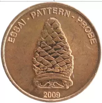 Монета 2 евроцента Европы 2007 года Медь Проба