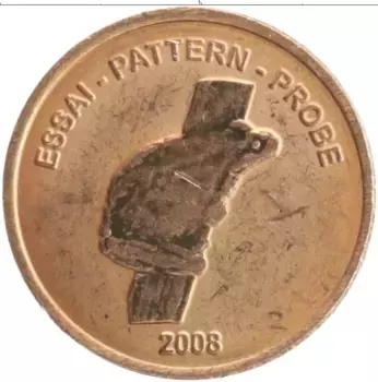 Монета 2 евроцента Европы 2008 года Медь Проба