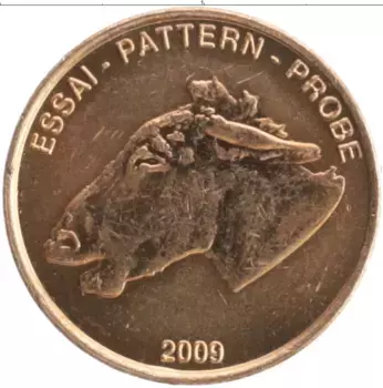Монета 2 евроцента Европы 2009 года Медь Проба