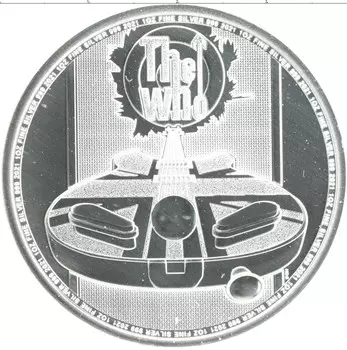 Монета 2 фунта Англии 2021 года Серебро Легенды музыки - The Who