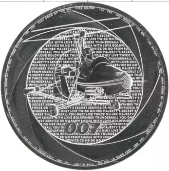 Монета 2 фунта Англии 2023 года Серебро Джеймс Бонд - Агент 007