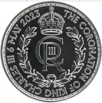 Монета 2 фунта Англии 2023 года Серебро Коронация Карла III