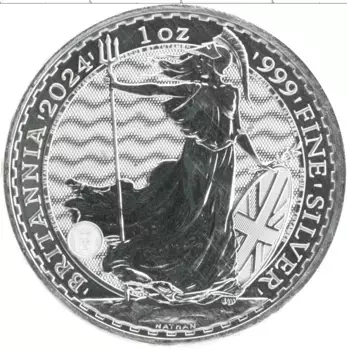 Монета 2 фунта Англии 2024 года Серебро Карл III