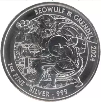 Монета 2 фунта Англии 2024 года Серебро Карл III