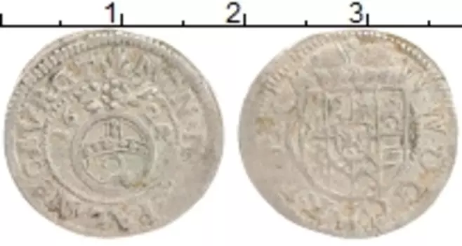 Монета 2 крейцера 1624 года Серебро Вольфганг Вильгельм