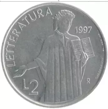 Монета 2 лиры Сан-Марино 1997 года Алюминий Литература