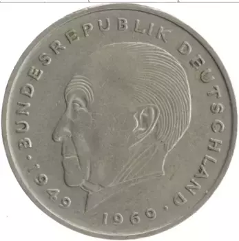 Монета 2 марки ФРГ 1971 года Медно-никель G