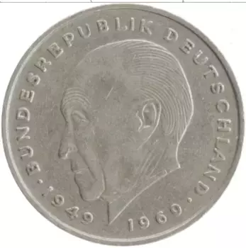 Монета 2 марки ФРГ 1972 года Медно-никель G
