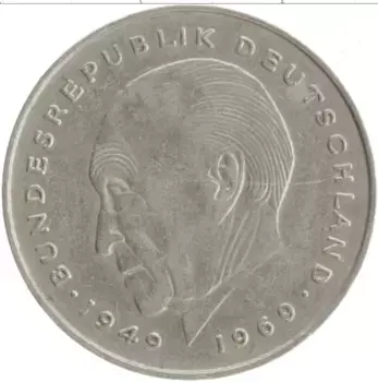 Монета 2 марки ФРГ 1979 года Медно-никель D