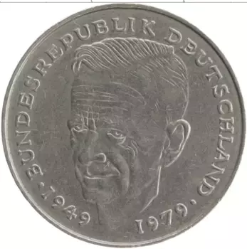 Монета 2 марки ФРГ 1981 года Медно-никель F