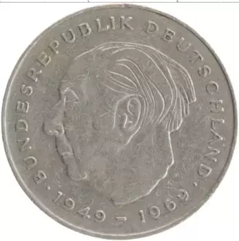 Монета 2 марки ФРГ 1982 года Медно-никель F