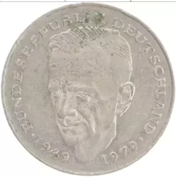 Монета 2 марки ФРГ 1989 года Медно-никель G