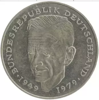 Монета 2 марки ФРГ 1989 года Медно-никель D