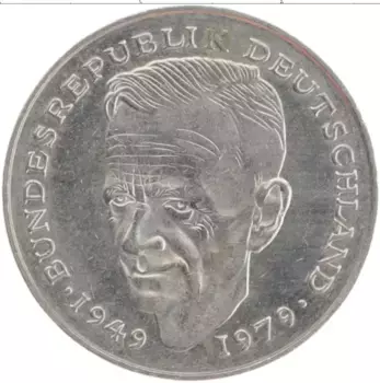 Монета 2 марки ФРГ 1990 года Медно-никель D