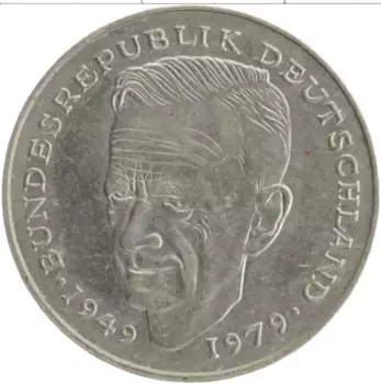 Монета 2 марки ФРГ 1992 года Медно-никель G