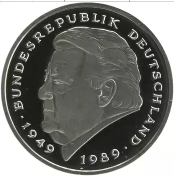 Монета 2 марки ФРГ 1999 года Медно-никель G