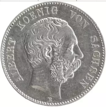 Монета 2 марки Саксонии 1902 года Серебро Е