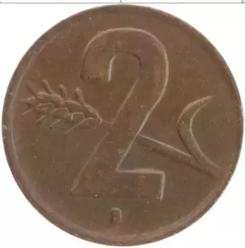 Монета 2 раппа Швейцарии 1948 года Бронза