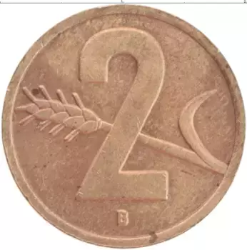 Монета 2 раппа Швейцарии 1951 года Бронза