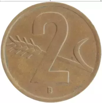 Монета 2 раппа Швейцарии 1951 года Бронза